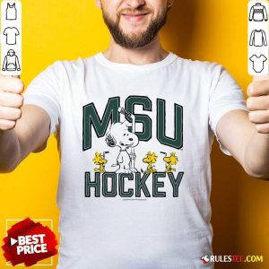 Official Peanuts X Michigan State Hockey T-Shirt