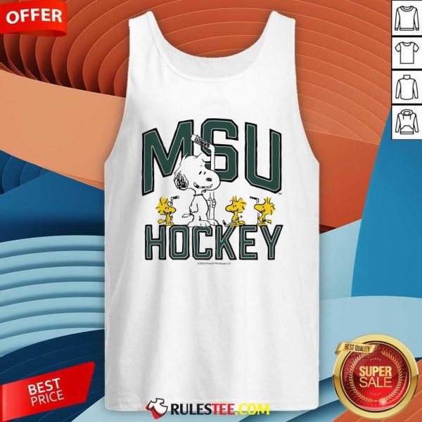 Official Peanuts X Michigan State Hockey Tank-Top