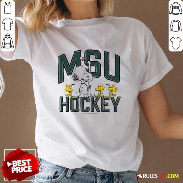 Official Peanuts X Michigan State Hockey V-Neck