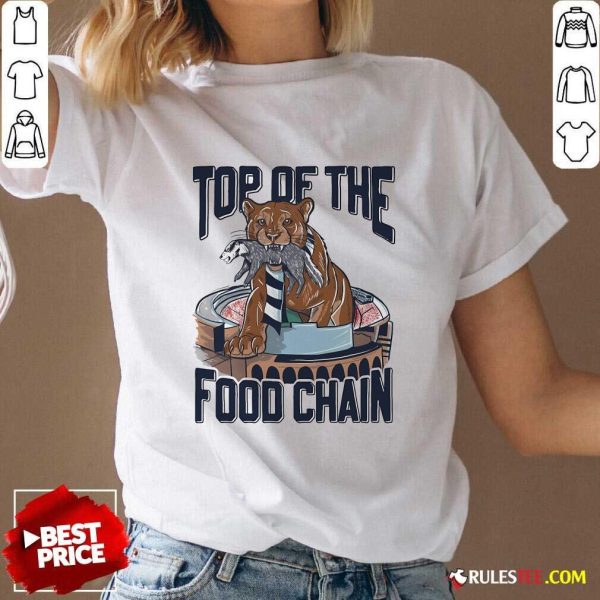 Official Top Of The Food Chain Penn State Nittany Lions Vs Wisconsin Badgers Graphic V-Neck