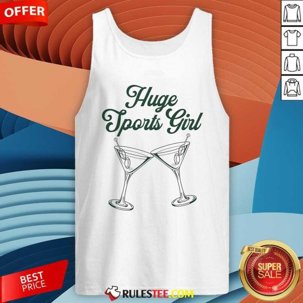 Pretty Huge Sports Girl Football Tank-Top