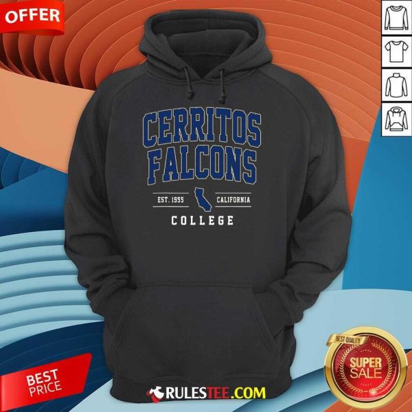 Top Cerritos College Est 1955 California Facons Arch Hoodie