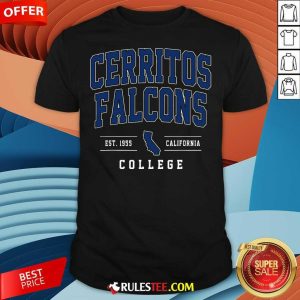 Top Cerritos College Est 1955 California Facons Arch T-Shirt