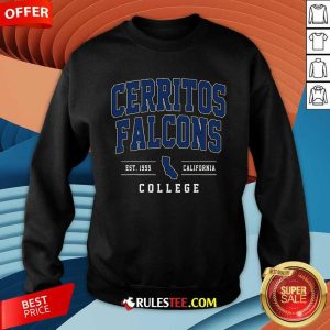 Top Cerritos College Est 1955 California Facons Arch Sweatshirt