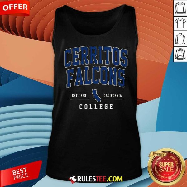 Top Cerritos College Est 1955 California Facons Arch Tank-Top