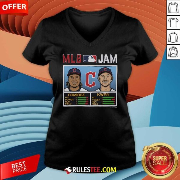 Top MLB Jam Guardians Ramirez And Kwan V-Neck