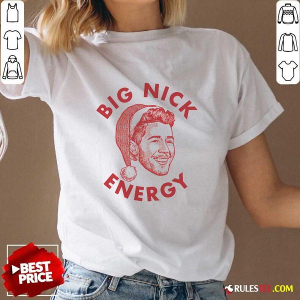 Awesome Big Nick Energy Christmas V-Neck