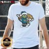 Awesome Grinch Hug Ball Jacksonville Jaguars Christmas T-Shirt featuring a festive Grinch design perfect for holiday fans.