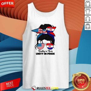 Awesome Half American And Croatian USA Croatia Flag Tank-Top