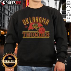 Stylish Oklahoma City Thunder sweatshirt featuring vibrant team colors and logo, perfect for fans and cozy wear.