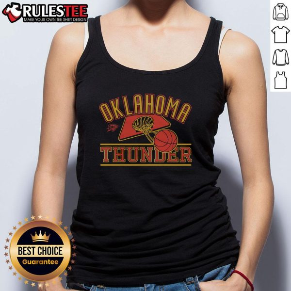 Awesome Oklahoma City Thunder tank top featuring team colors and logo, perfect for sports fans and casual wear.