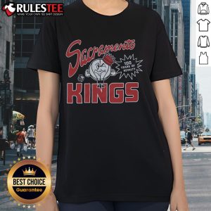 Awesome Sacramento Kings 100 Years of Royalty ladies tee featuring vibrant design and team colors for loyal fans.