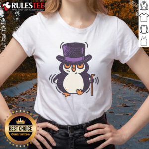 Awesome The Penguin Ladies Tee featuring a cute penguin graphic on a stylish women's t-shirt, perfect for casual wear.