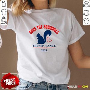 Awesome Trump Vance Save The Squirrels 2024 V-Neck