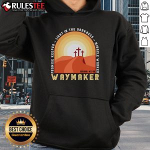 Awesome Vintage Waymaker Promise Keeper Miracle Worker Christian Hoodie in stylish design, perfect for faith-inspired fashion.