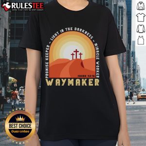 Awesome Vintage Waymaker Promise Keeper Miracle Worker Christian Ladies Tee in stylish design for faith-inspired fashion.