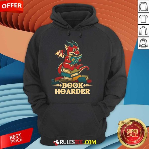 Cute Book Hoarder Dragon Hoodie