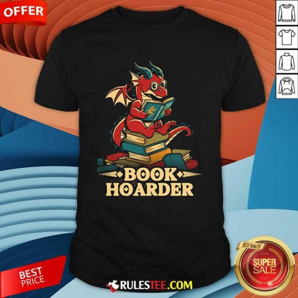 Cute Book Hoarder Dragon T-Shirt