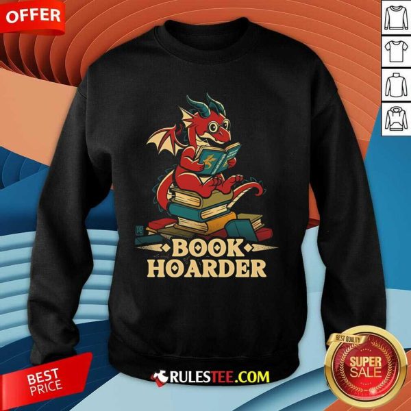 Cute Book Hoarder Dragon Sweatshirt