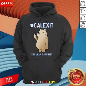 Cute California Secession Calexit Bear Republic Hoodie