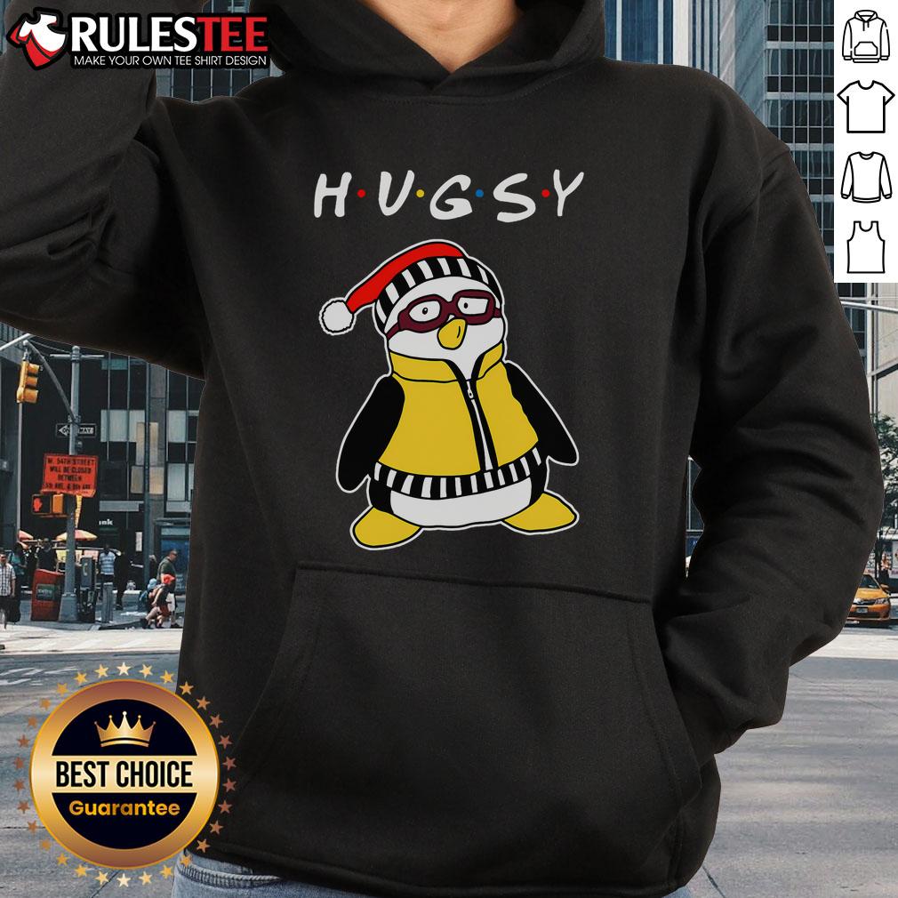 Cute Hugsy the Penguin Hoodie featuring an adorable penguin design, perfect for cozy and stylish winter wear.