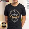 Alt Text: Cute living life one cruise at a time funny cruising ship t-shirt design featuring a playful cruise ship graphic.