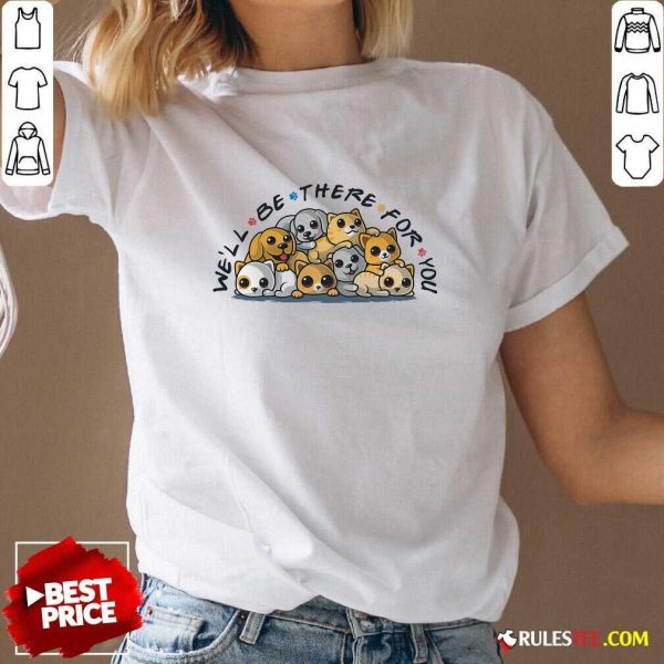 Cute Pet Friends We'll Be There For You V-Neck