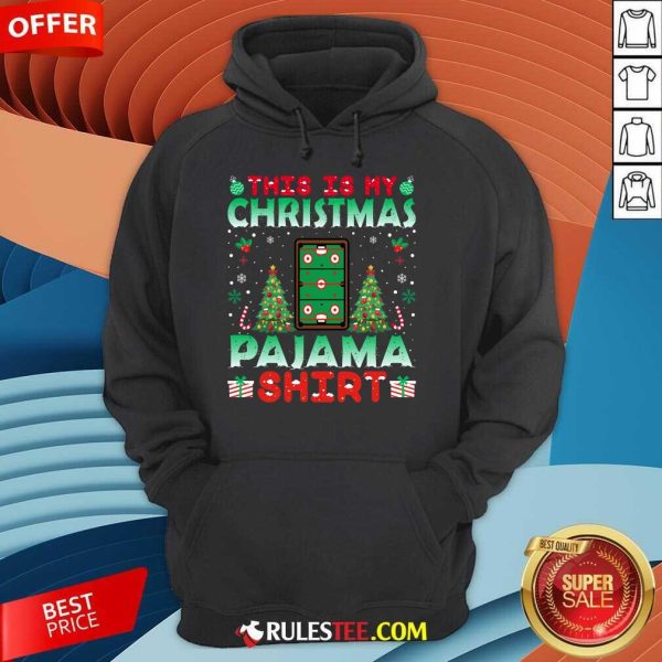 Funny Air Hockey Christmas Pajama Christmas Holiday Hoodie