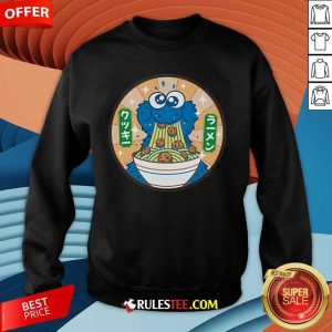 Funny Cookie Monster Ramen Cookie Sweatshirt