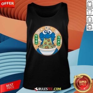 Funny Cookie Monster Ramen Cookie Tank-Top