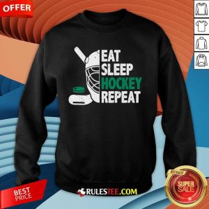 Funny Eat Sleep Hockey Repeat Ice Hockey Lovers Players Sweatshirt