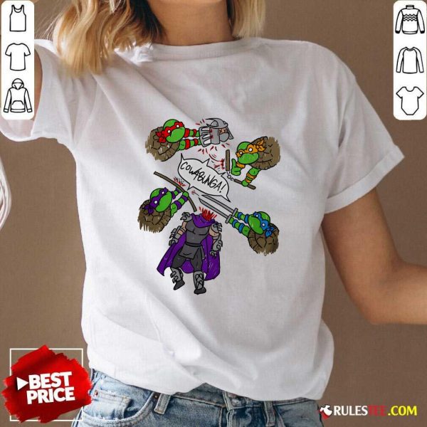 Funny Teenage Mutant Ninja Turtles Cowabunga V-Neck