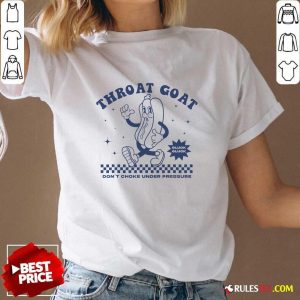 Funny Throat Goat Don't Choke Under Pressure Hotdog V-Neck