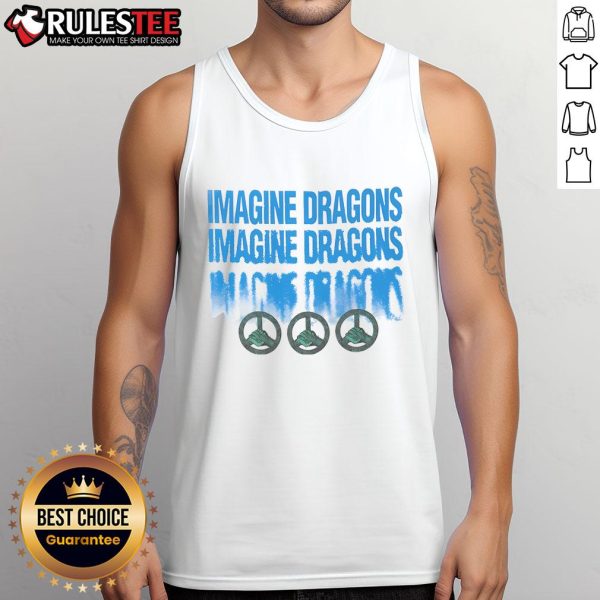 Stylish Imagine Dragons 'Peace' tank top featuring bold graphics, perfect for fans and summer wear.