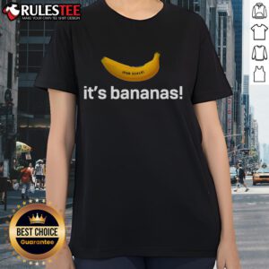 Good Its Bananas Starship Ladies Tee featuring a vibrant banana graphic on a stylish women's t-shirt.
