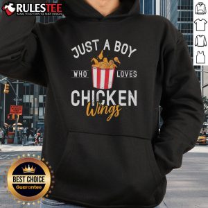 Good Just A Boy Who Loves Chicken Wings Hoodie in vibrant colors, perfect for chicken wing lovers and casual wear.