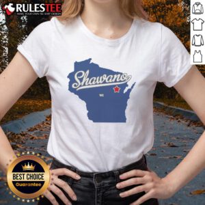 Good Shawano Wisconsin WI Map Ladies Tee featuring a stylish design and vibrant colors for local pride.