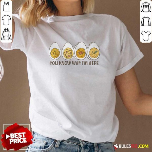 Good Thanksgiving Dinner Deviled Egg You Know Why I'm Here V-Neck