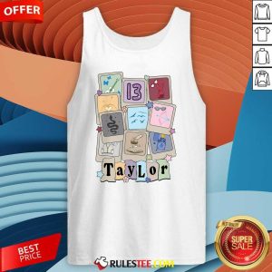 Hot Taylor First Name I Love Taylor Girl Groovy 80s Vintage Tank-Top