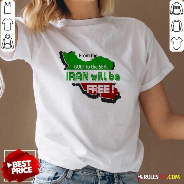 Nice From The Gulf To The Sea Iran Will Be Free V-Neck