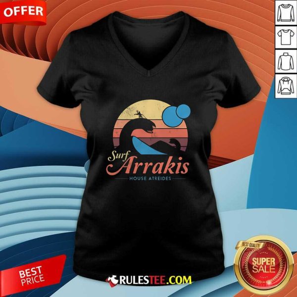 Nice Surf Arrakis House Atreides Sunset V-Neck