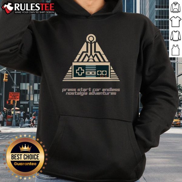 Retro hoodie featuring 'Nice To Leveling Up Memories One Pixel At A Time' design, perfect for gaming enthusiasts.