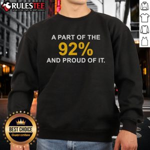 Alt Text: Official 'A Part Of The 92 And Proud Of It' Marvin Mickelson sweatshirt in stylish design, perfect for fans.