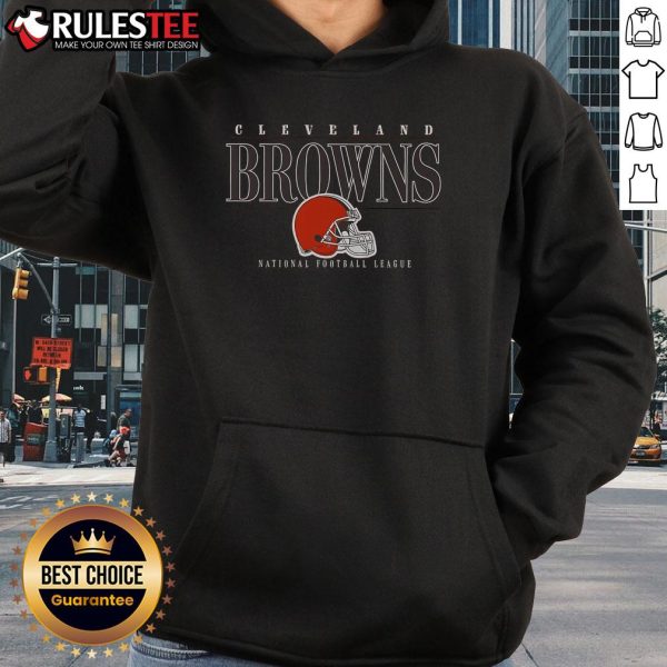 Official Cleveland Browns Signature Bar Hoodie featuring team colors and logo, perfect for fans and game day wear.