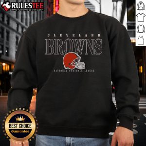 Official Cleveland Browns Signature Bar Sweatshirt in team colors, showcasing logo and stylish design for fans.