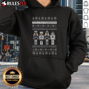 Official Dallas Cowboys Holiday Nutcracker Hoodie featuring festive design and team logo, perfect for winter celebrations.