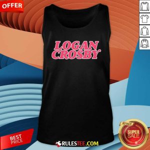 Official Logan Crosby Pink Lettering Tank-Top