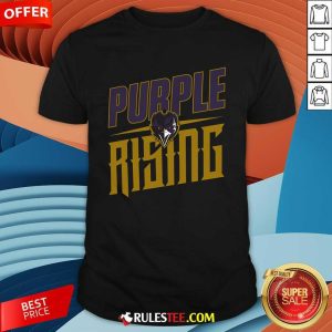 Official Purple Baltimore Ravens Purple Rising Super Rival T-Shirt