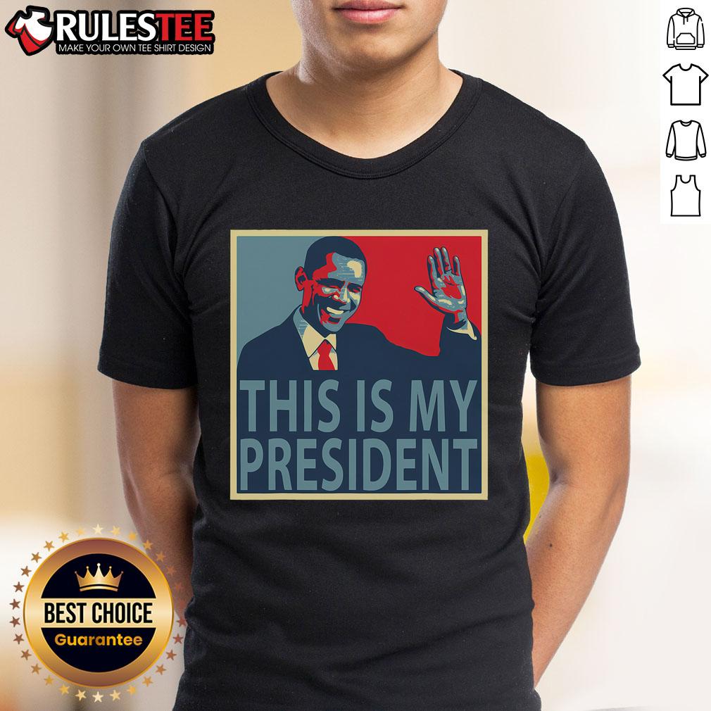 Awesome Barack Obama Is My President T-Shirt featuring bold text design and vibrant colors celebrating Obamas legacy.