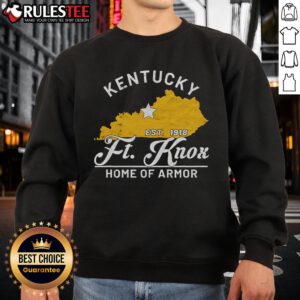 Awesome Fort Knox Kentucky vintage home of armor army sweatshirt featuring iconic military design and comfortable fit.